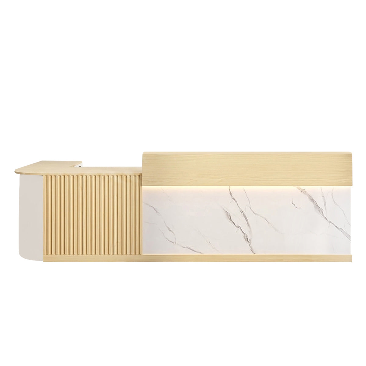 L Shaped Corner Reception Desk & Front Desk Cafe Retail Multi Size Cafe Counter Desk