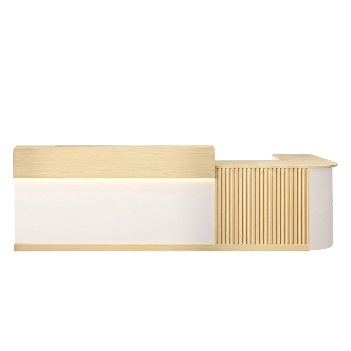 L Shaped Corner Reception Desk & Front Desk Cafe Retail Multi Size Cafe Counter Desk