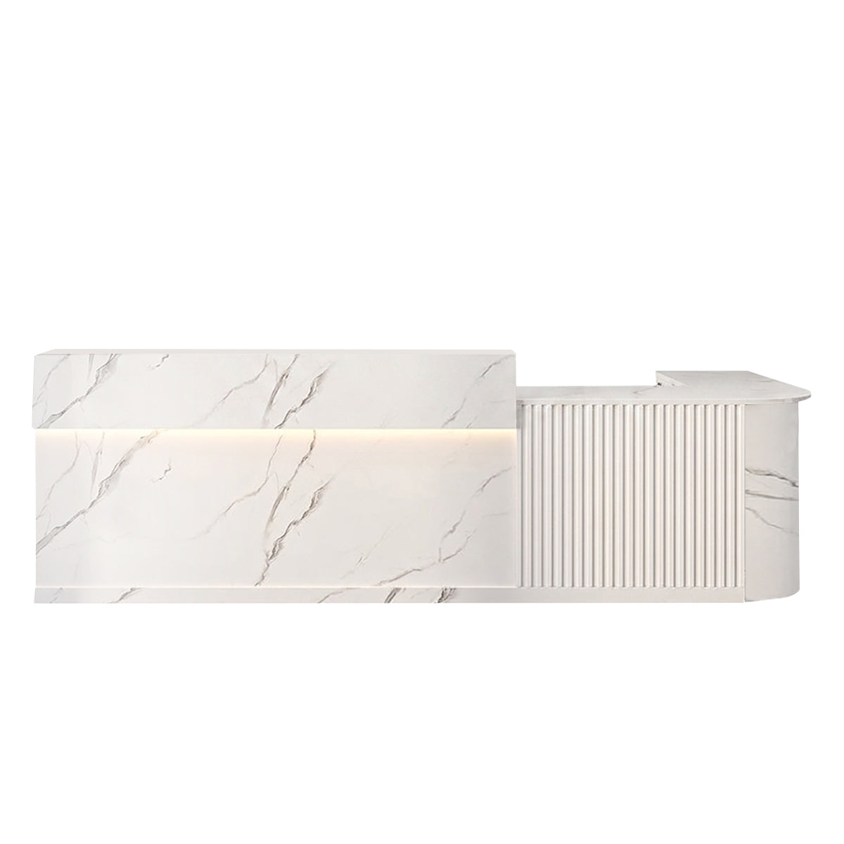 L Shaped Corner Reception Desk & Front Desk Cafe Retail Multi Size Cafe Counter Desk