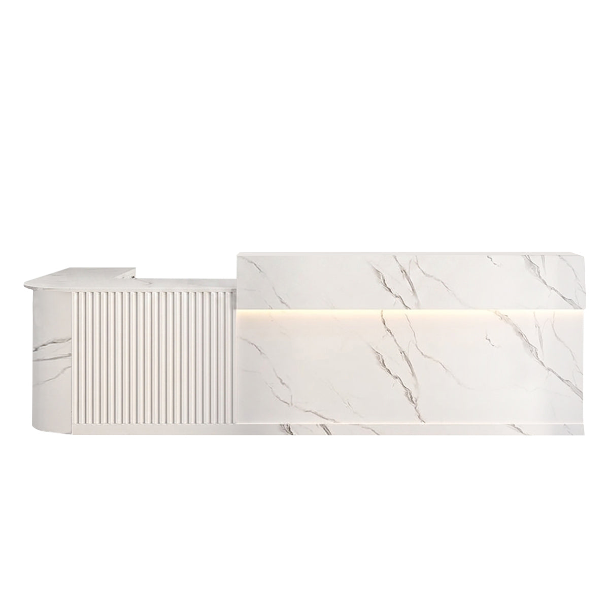 L Shaped Corner Reception Desk & Front Desk Cafe Retail Multi Size Cafe Counter Desk