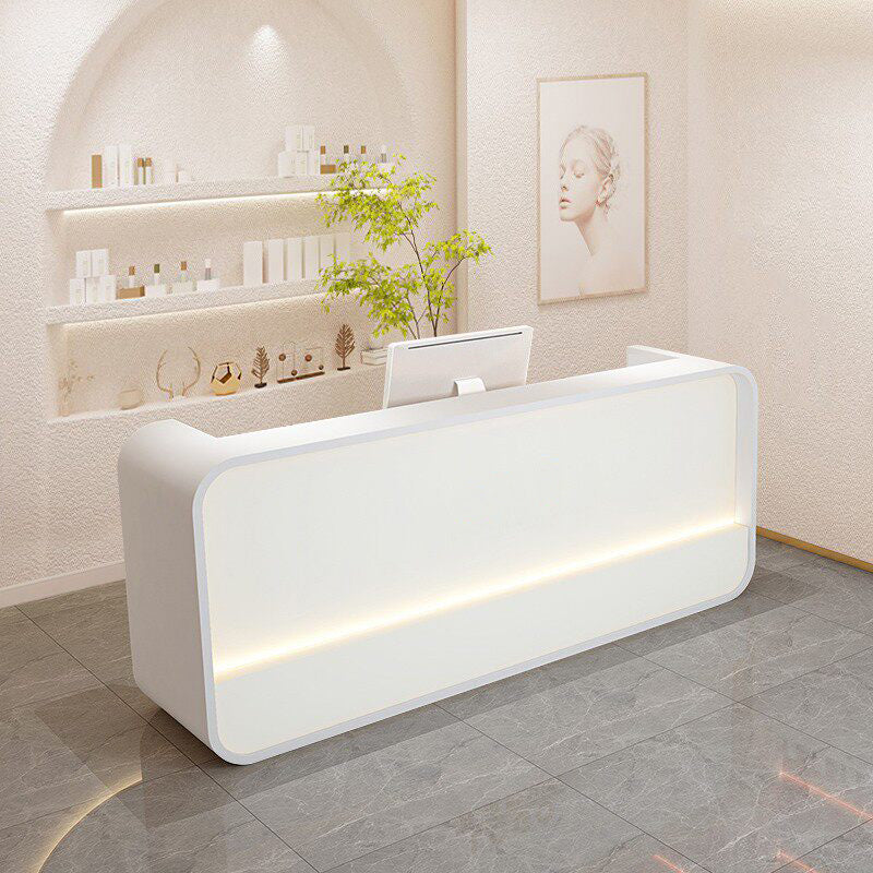 Modern Gloss Reception Desk & Front Desk 100-300cm Boutique Cashier Counter