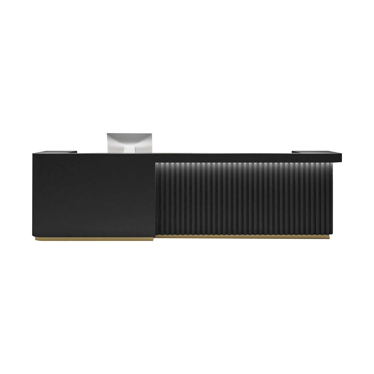 BDLFurniture Modern Gloss Reception Desk & Front Desk Black White Grey Custom Logo