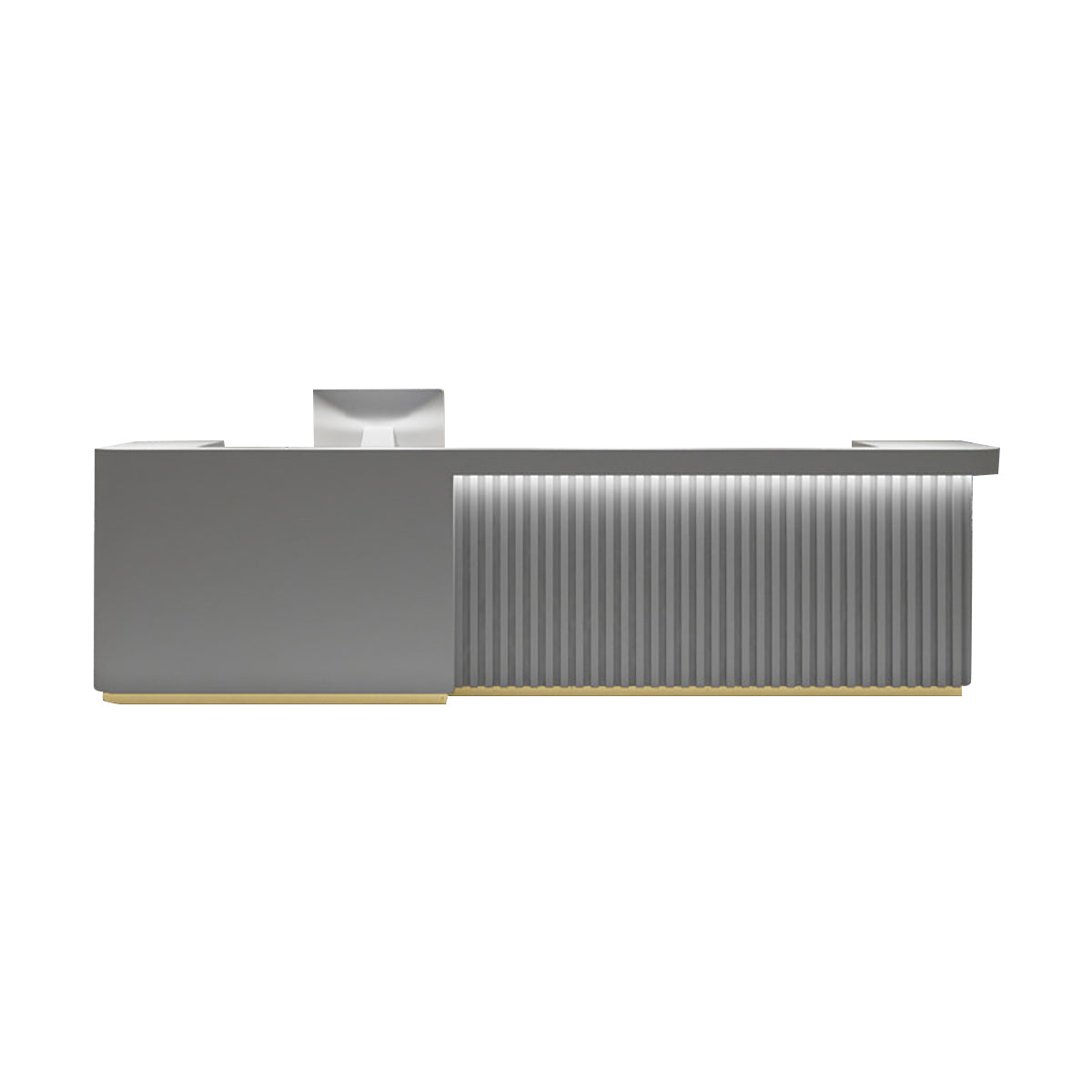 BDLFurniture Modern Gloss Reception Desk & Front Desk Black White Grey Custom Logo