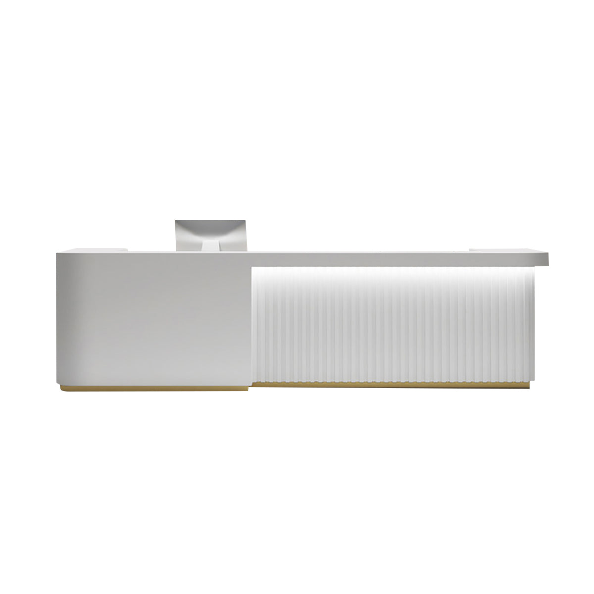 BDLFurniture Modern Gloss Reception Desk & Front Desk Black White Grey Custom Logo
