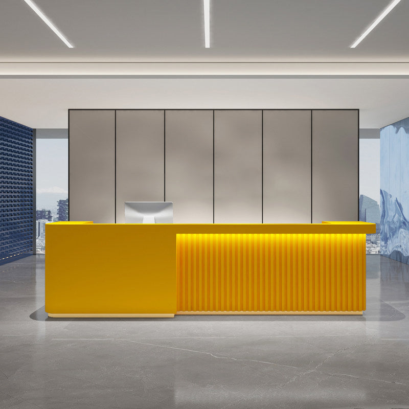 BDLFurniture Modern Gloss Reception Desk & Front Desk Black White Grey Custom Logo