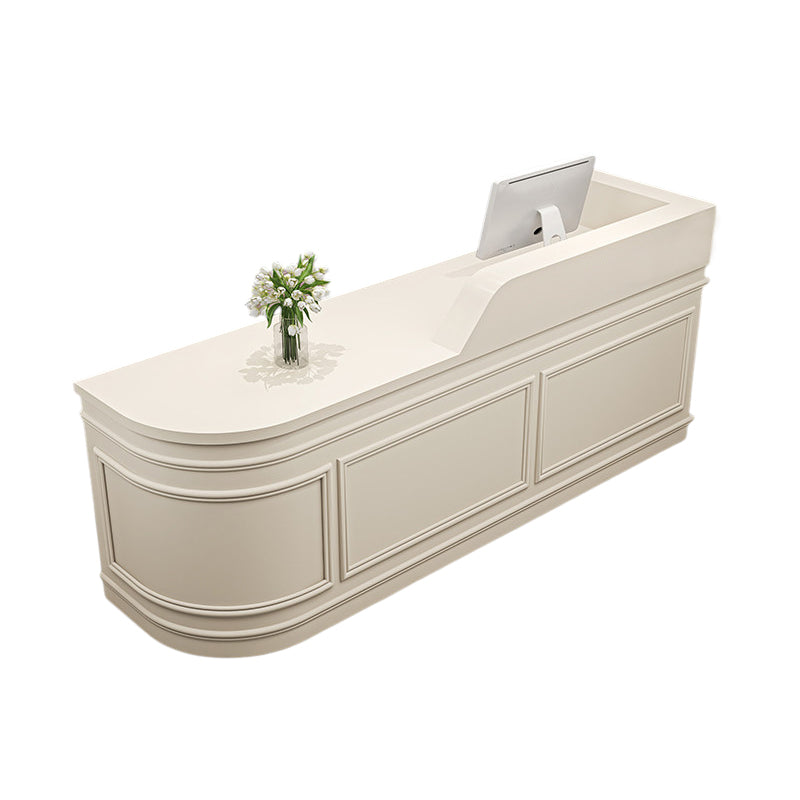 BDLFurniture Nordic Curved Reception Desk & Front Desk Salon Boutique Cafe Corner