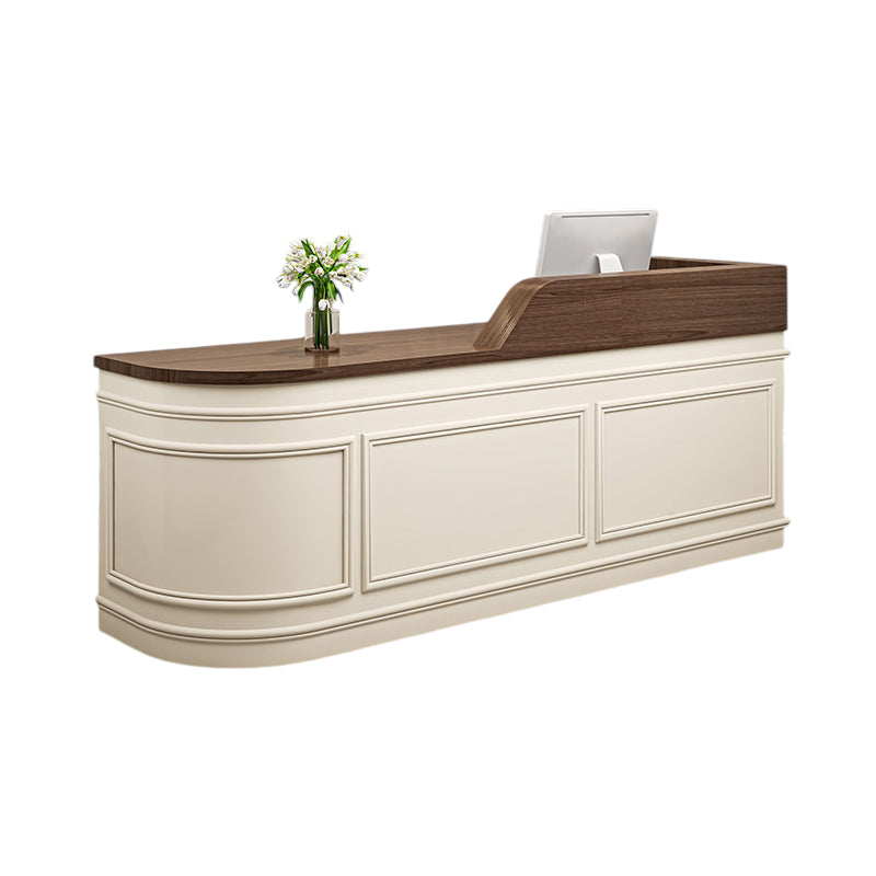 BDLFurniture Nordic Curved Reception Desk & Front Desk Salon Boutique Cafe Corner