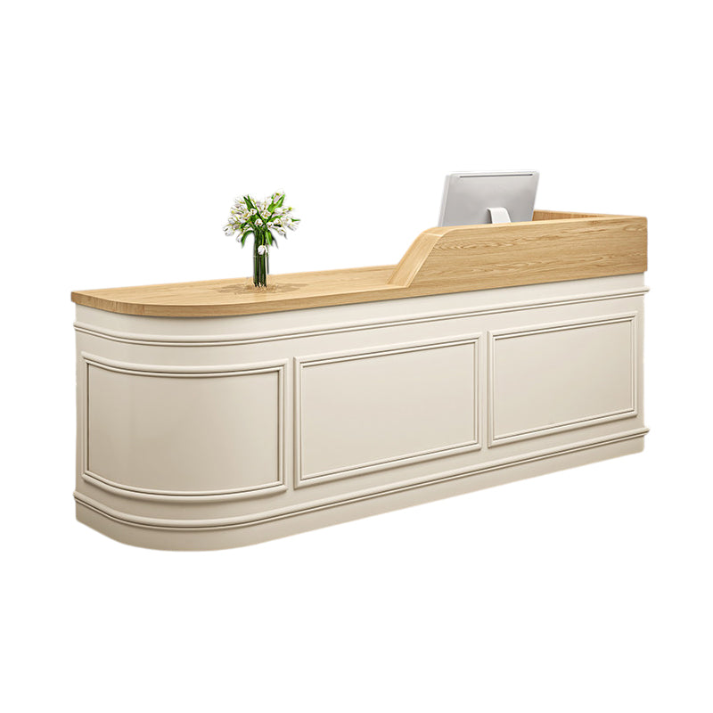 BDLFurniture Nordic Curved Reception Desk & Front Desk Salon Boutique Cafe Corner