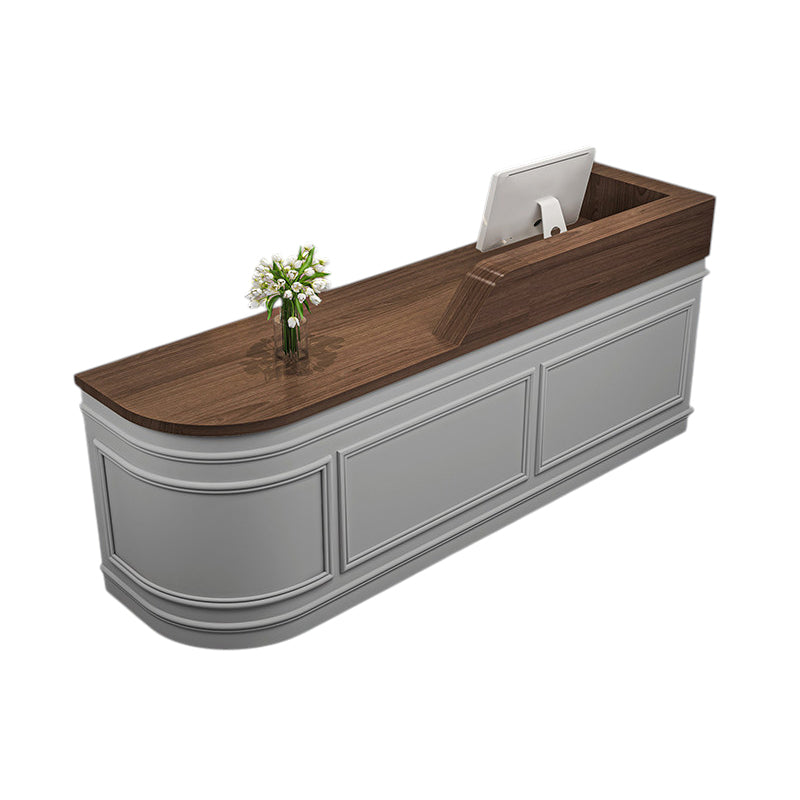 BDLFurniture Nordic Curved Reception Desk & Front Desk Salon Boutique Cafe Corner