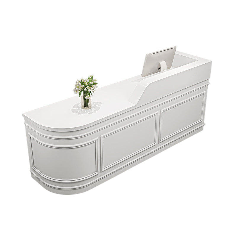 BDLFurniture Nordic Curved Reception Desk & Front Desk Salon Boutique Cafe Corner