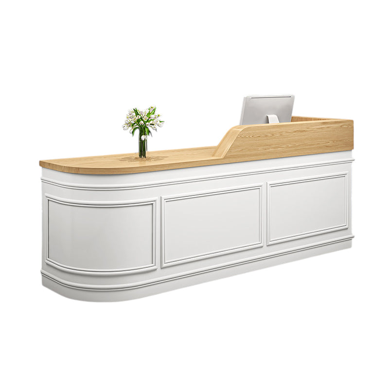 BDLFurniture Nordic Curved Reception Desk & Front Desk Salon Boutique Cafe Corner
