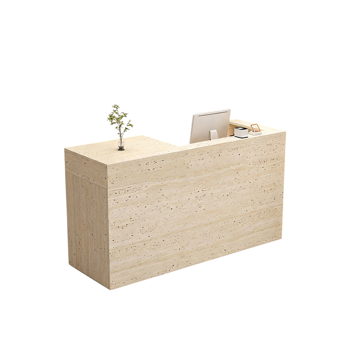 BDLFurniture Minimalist Reception Desk & Front Desk 90-240cm Salon Boutique Store