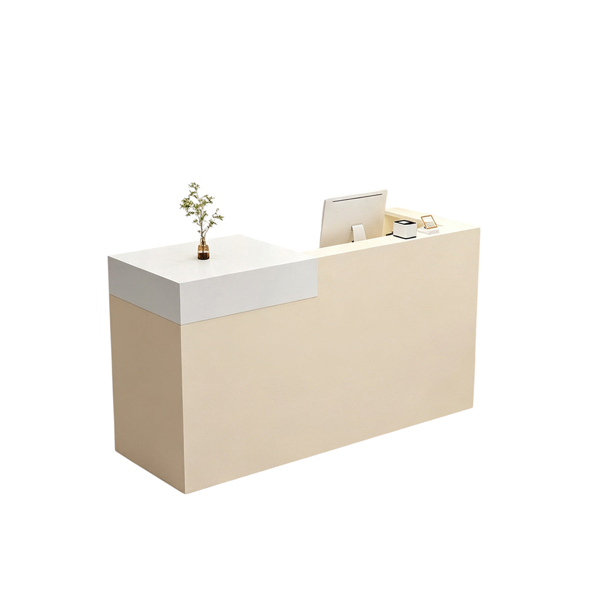 BDLFurniture Minimalist Reception Desk & Front Desk 90-240cm Salon Boutique Store