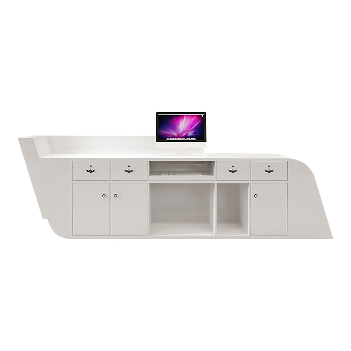 Luxury Gloss Reception Desk & Front Desk Clinic Hotel Reception Counter BDLFurniture