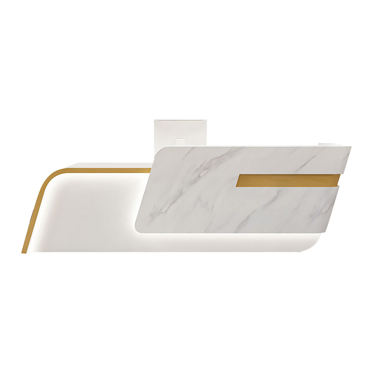 Luxury Gloss Reception Desk & Front Desk Clinic Hotel Reception Counter BDLFurniture