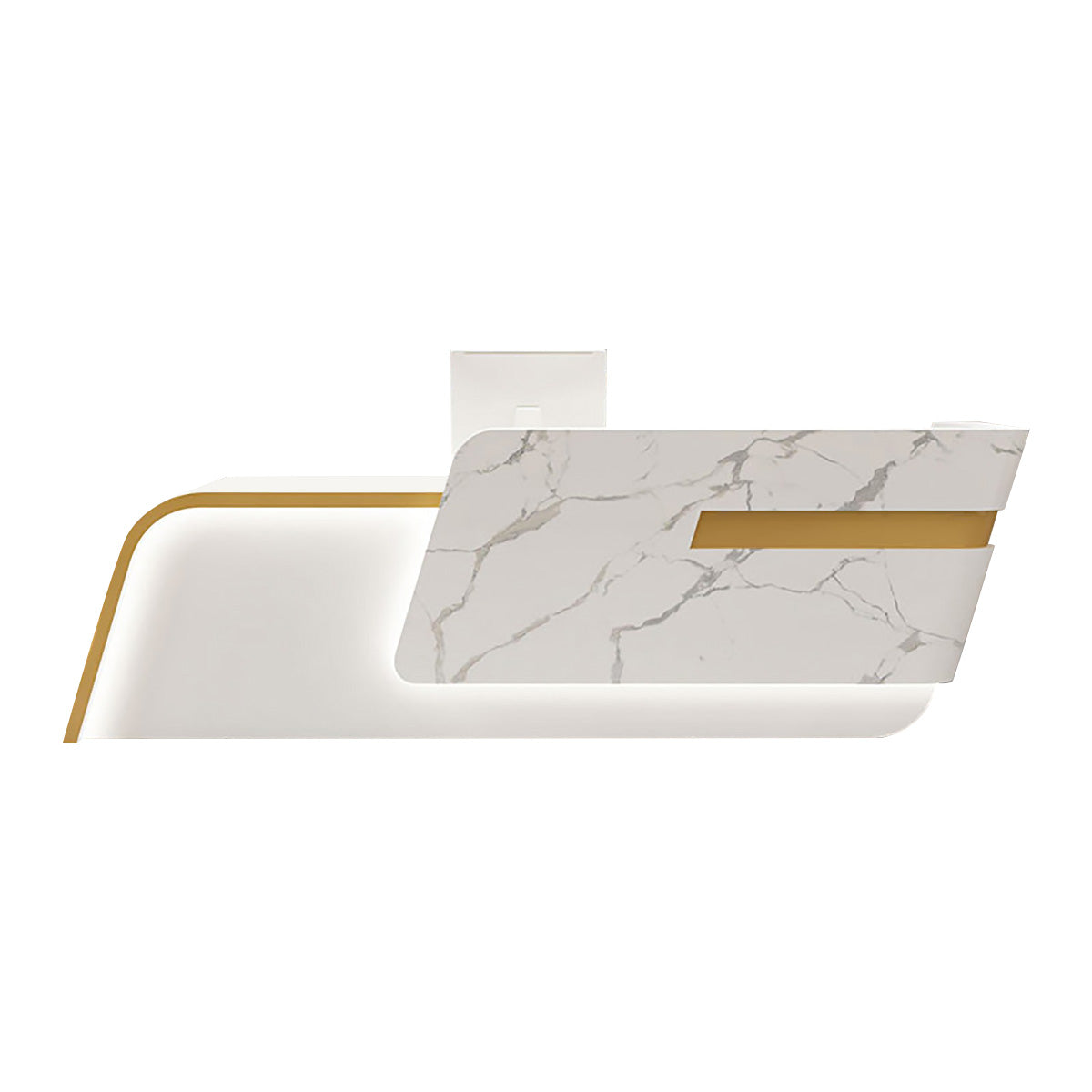 Luxury Gloss Reception Desk & Front Desk Clinic Hotel Reception Counter BDLFurniture