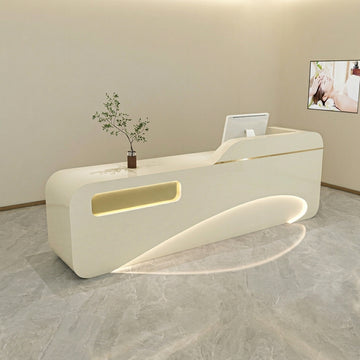 Luxury Modern Reception Desk & Front Desk Clinic Salon Boutique Store Cashier Desk