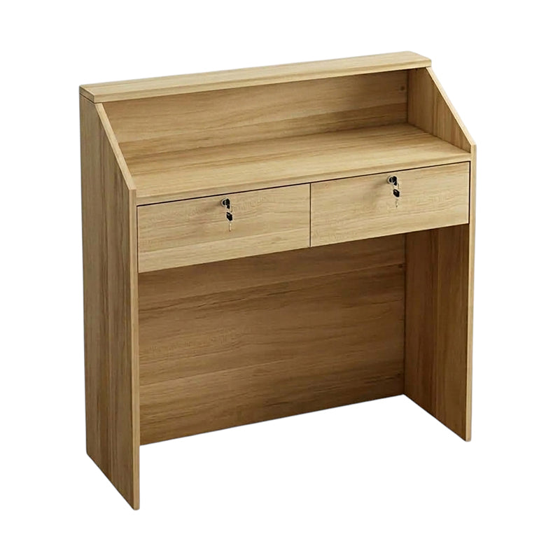 BDLFurniture Modern Small Reception Desk Compact Store Cashier Counter with Storage Space