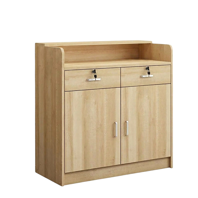 BDLFurniture Modern Small Reception Desk Compact Store Cashier Counter with Storage Space