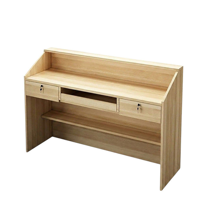 BDLFurniture Modern Small Reception Desk Compact Store Cashier Counter with Storage Space