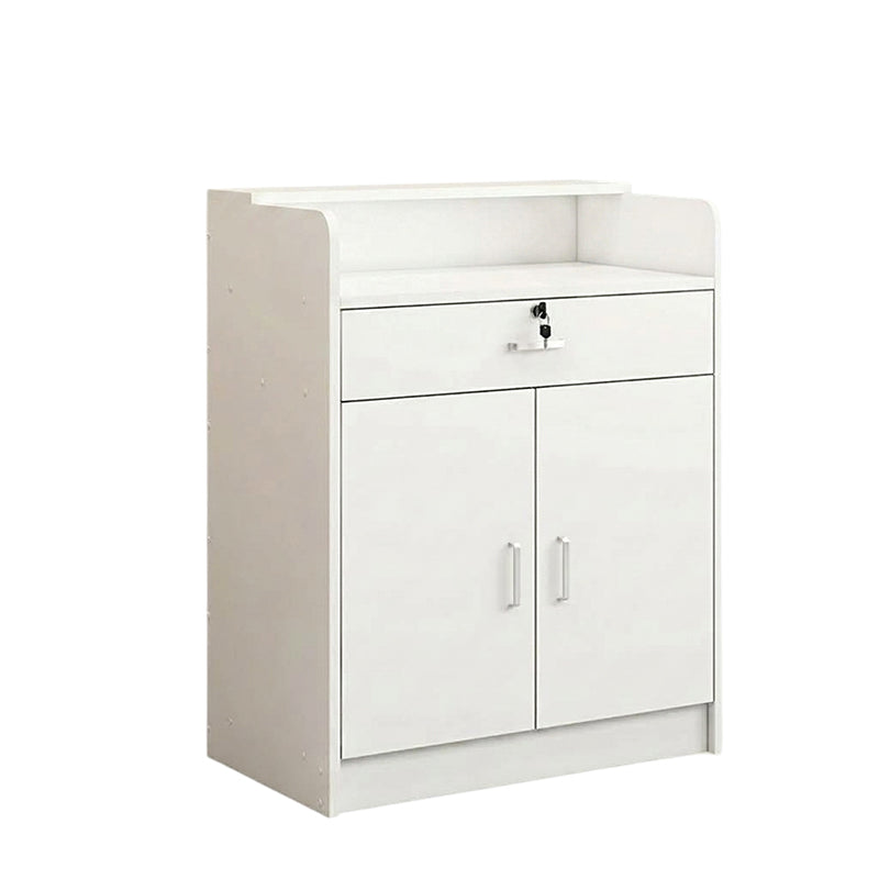 BDLFurniture Modern Small Reception Desk Compact Store Cashier Counter with Storage Space
