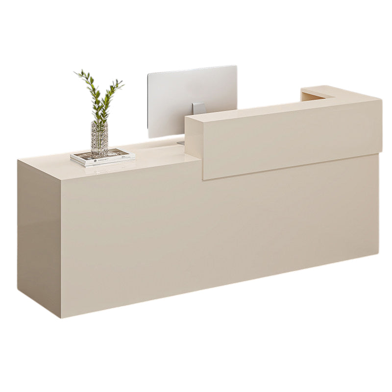 BDLFurniture Modern Reception Desk Commercial Wood Panel Shop Cashier Counter Fully Custom
