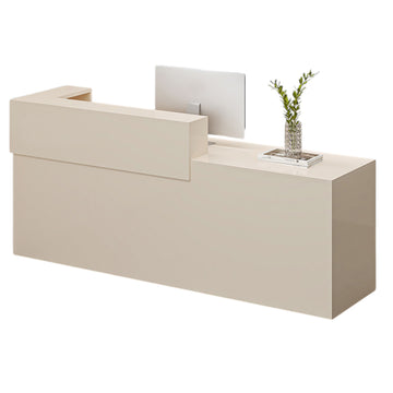 BDLFurniture Modern Reception Desk Commercial Wood Panel Shop Cashier Counter Fully Custom