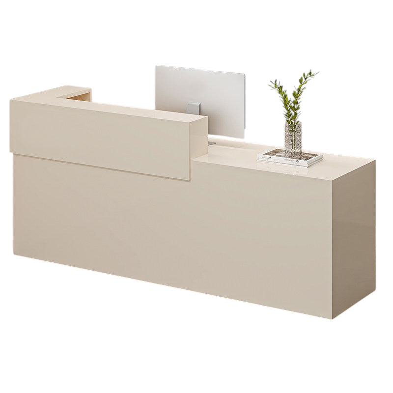 BDLFurniture Modern Reception Desk Commercial Wood Panel Shop Cashier Counter Fully Custom