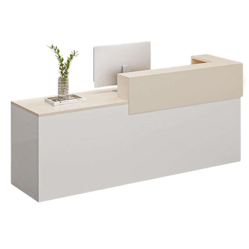 BDLFurniture Modern Reception Desk Commercial Wood Panel Shop Cashier Counter Fully Custom