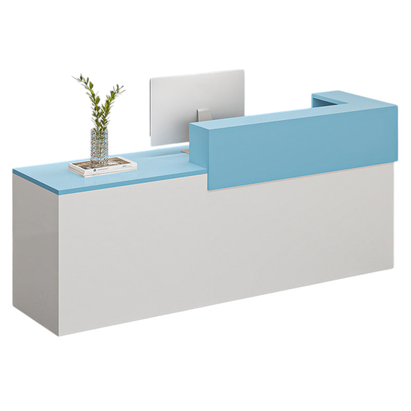 BDLFurniture Modern Reception Desk Commercial Wood Panel Shop Cashier Counter Fully Custom