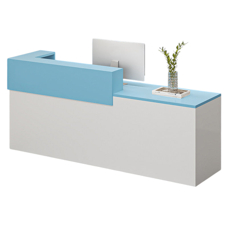 BDLFurniture Modern Reception Desk Commercial Wood Panel Shop Cashier Counter Fully Custom