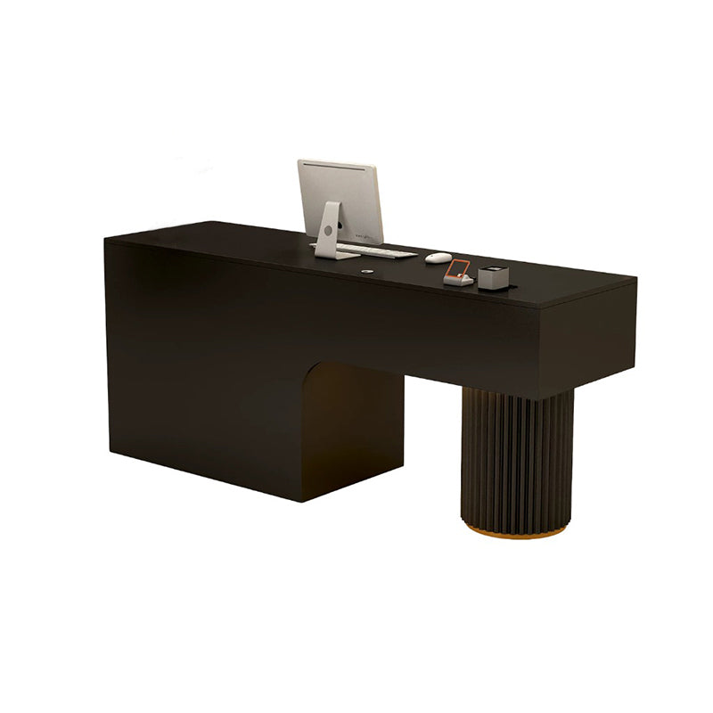 BDLFurniture Modern Reception Desk with LED Light Steel Frame Cashier Counter 80-240cm & Reception Counter
