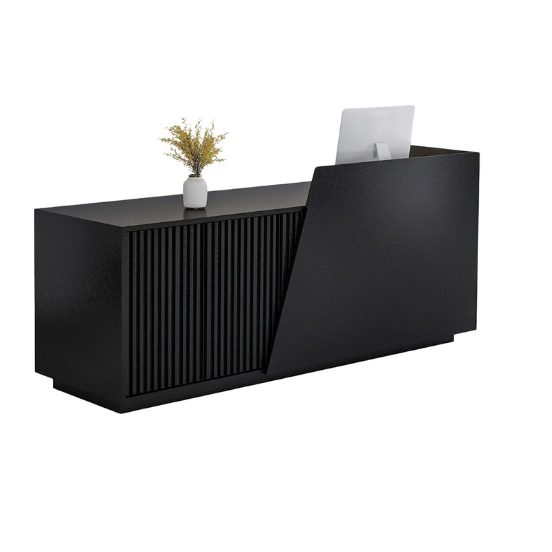 BDLFurniture Custom Retail Reception Desk with Free Logo LED Light & Lockable Drawer 110-400cm