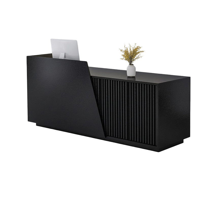 BDLFurniture Custom Retail Reception Desk with Free Logo LED Light & Lockable Drawer 110-400cm