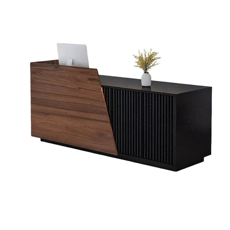 BDLFurniture Custom Retail Reception Desk with Free Logo LED Light & Lockable Drawer 110-400cm
