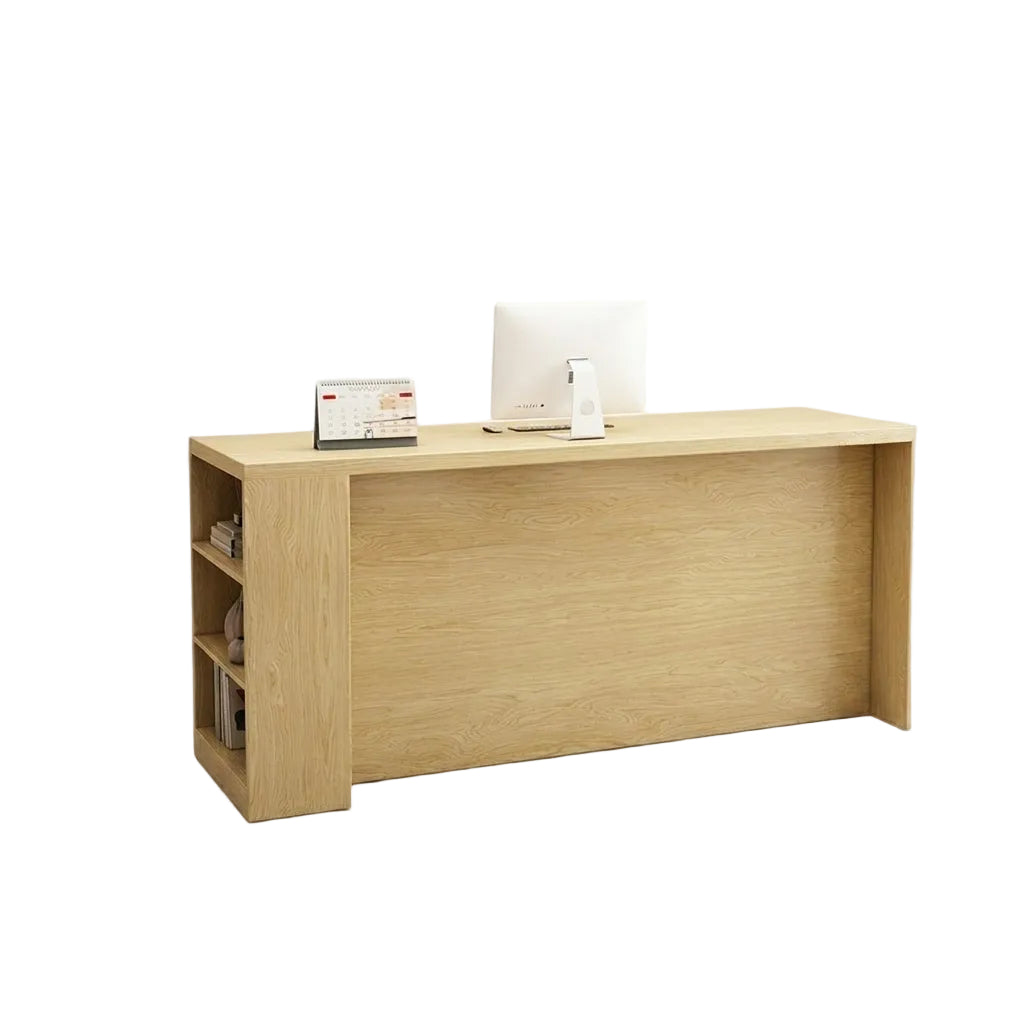 Boutique Countertop Reception Desk Ample Storage Salon Service Desk 100-220cm