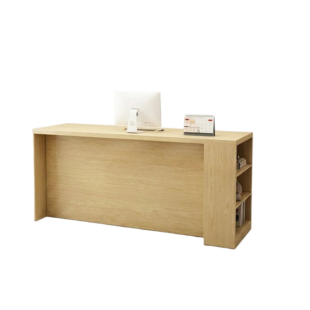 Boutique Countertop Reception Desk Ample Storage Salon Service Desk 100-220cm