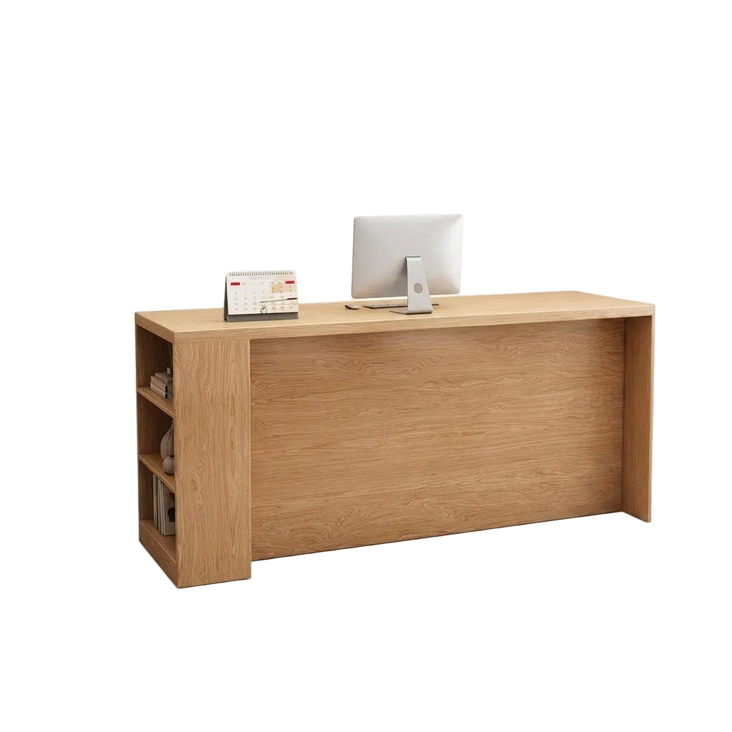 Boutique Countertop Reception Desk Ample Storage Salon Service Desk 100-220cm
