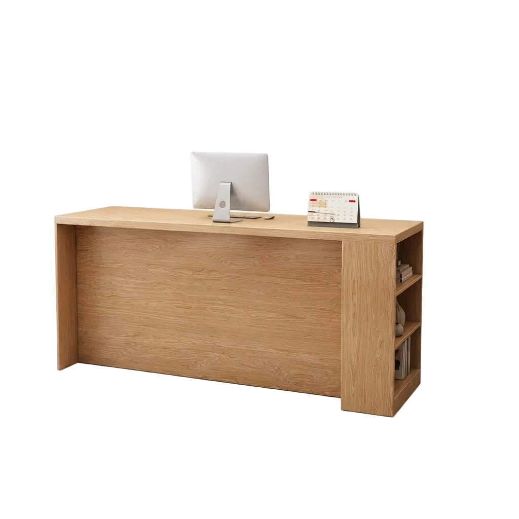 Boutique Countertop Reception Desk Ample Storage Salon Service Desk 100-220cm