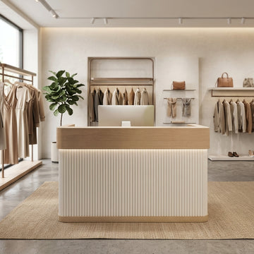 Fully Assembled Reception Desk Beauty Salon Counter Boutique Service Desk Shop