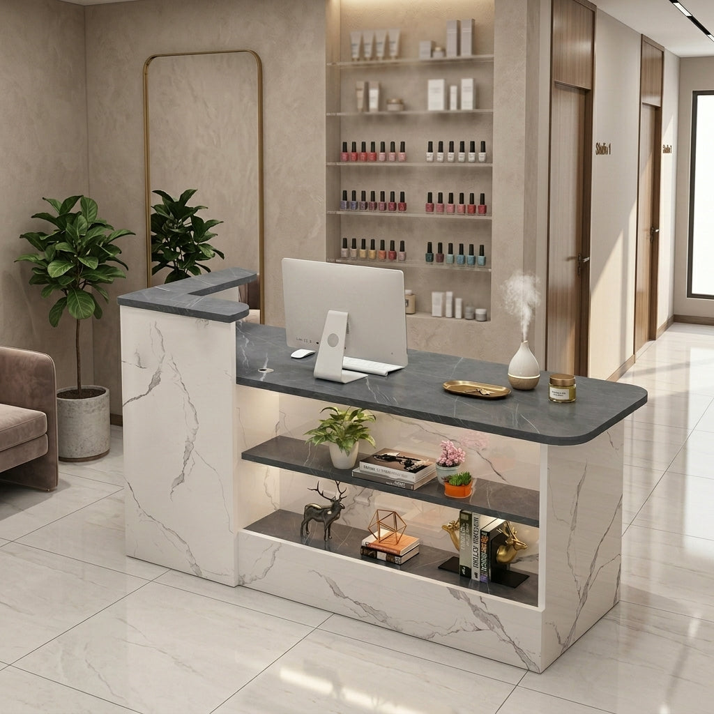 Compact Reception Desk Boutique Service Counter Beauty Salon Front Desk Shop