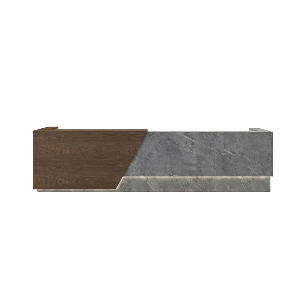 Fully Assembled Corporate Reception Desk Gloss Hotel Lobby Bar Salon Counter