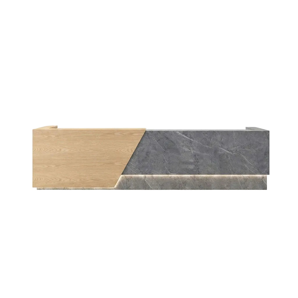 Fully Assembled Corporate Reception Desk Gloss Hotel Lobby Bar Salon Counter