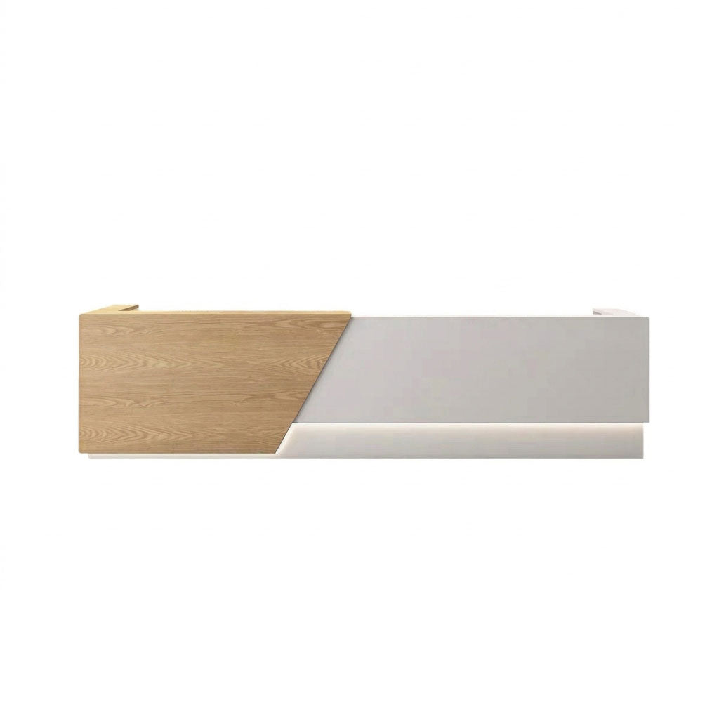 Fully Assembled Corporate Reception Desk Gloss Hotel Lobby Bar Salon Counter