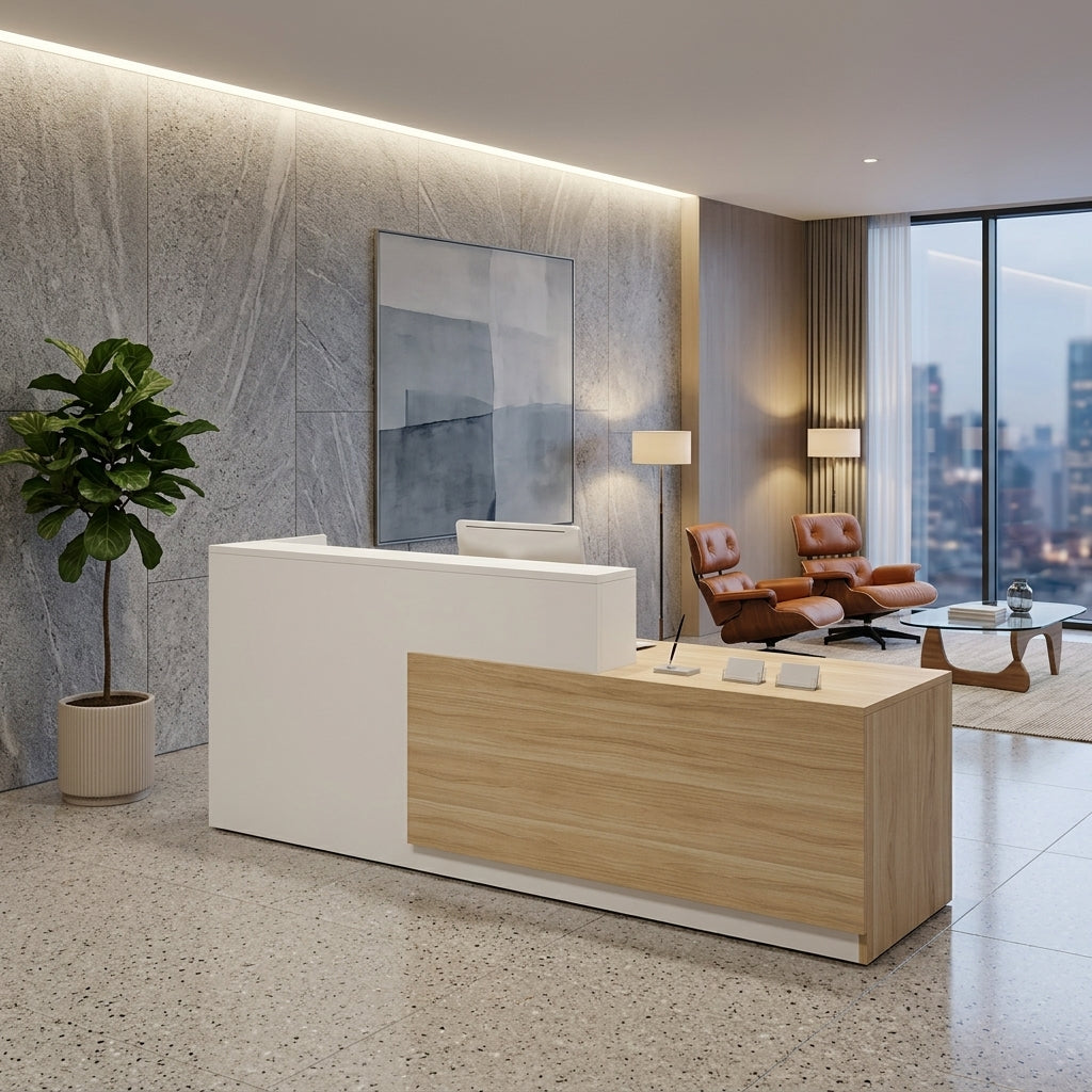 Corporate Reception Desk Boutique Counter Salon Service Desk Compact Bar Table