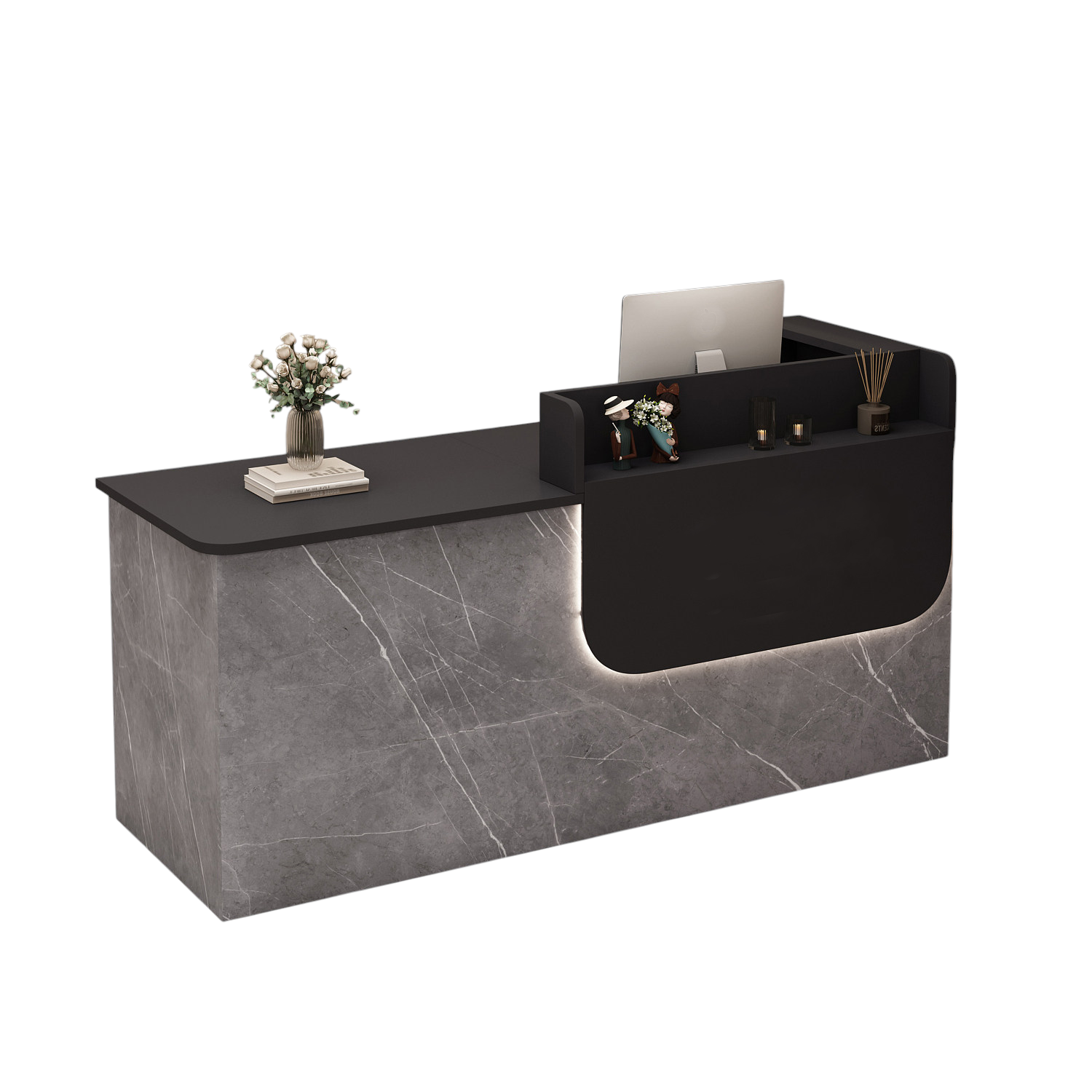 Corporate Reception Desk Hotel Lobby Counter Boutique Bar Desk Compact Salon