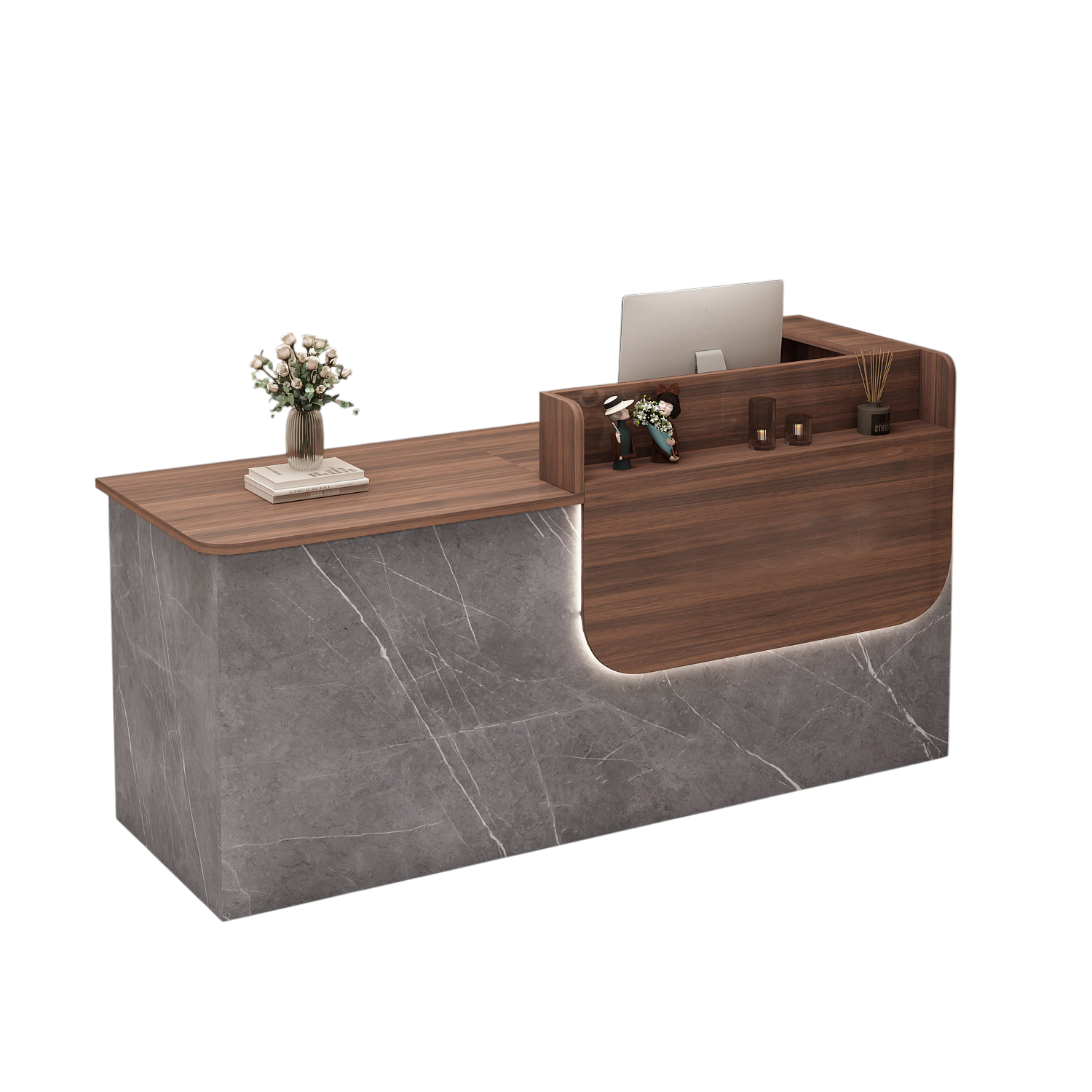 Corporate Reception Desk Hotel Lobby Counter Boutique Bar Desk Compact Salon