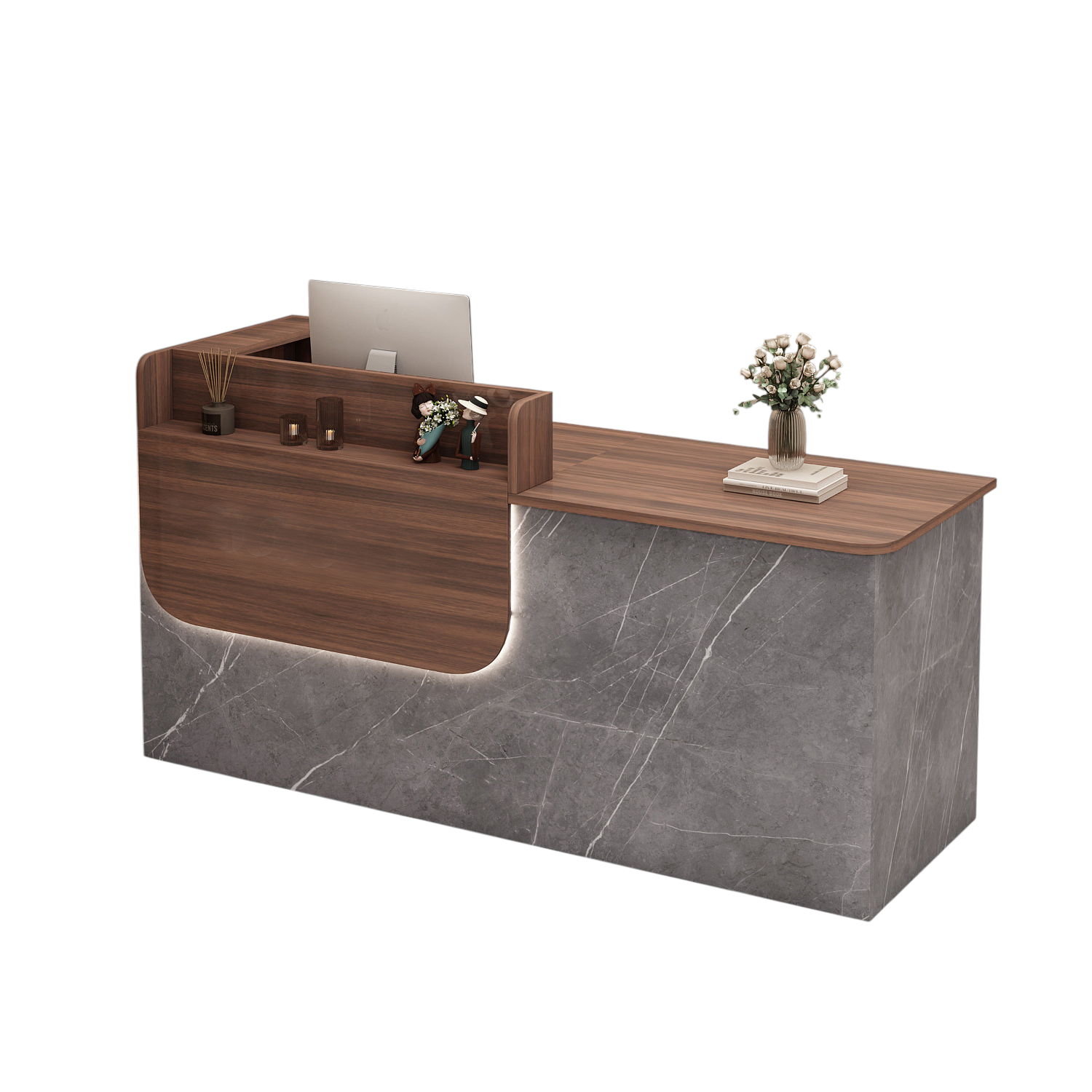 Corporate Reception Desk Hotel Lobby Counter Boutique Bar Desk Compact Salon