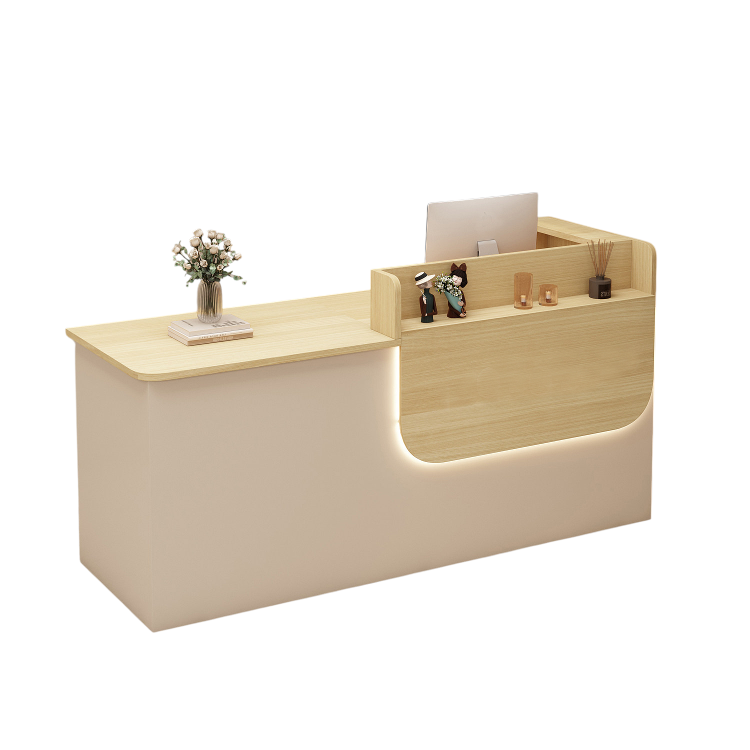 Corporate Reception Desk Hotel Lobby Counter Boutique Bar Desk Compact Salon