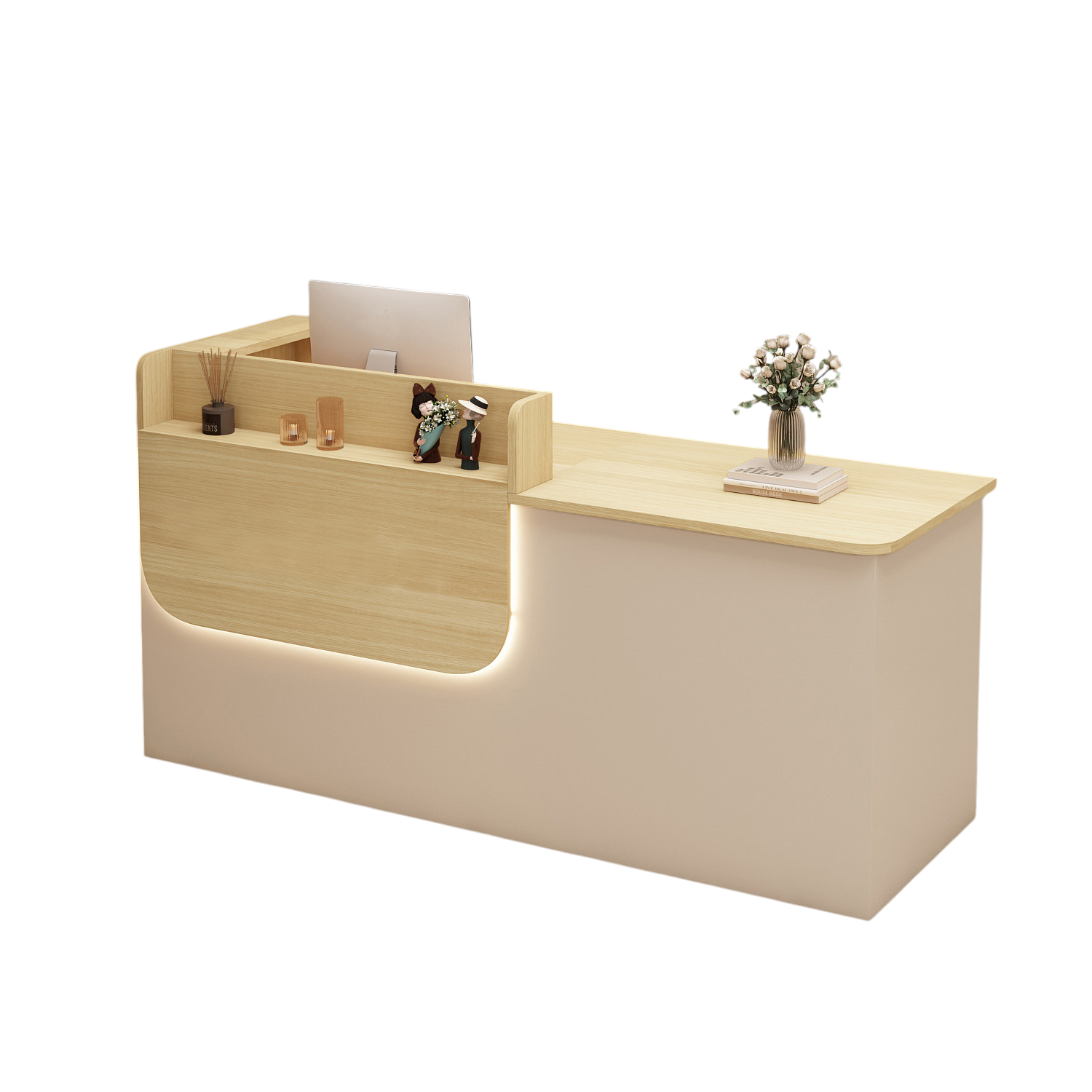 Corporate Reception Desk Hotel Lobby Counter Boutique Bar Desk Compact Salon